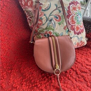 Rebecca Minkoff Rust Brown Leather Crossbody Bag